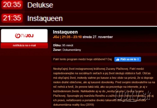 Novinka Instaquenn je do vysielania nasadená už budúcu stredu po seriáli Delukse.