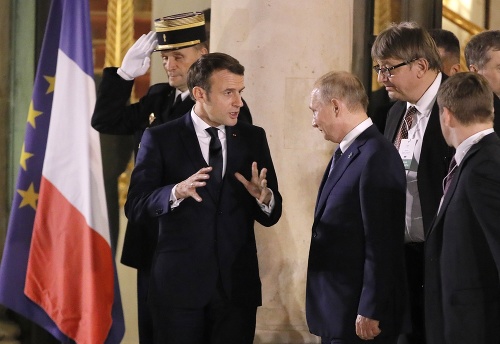 Emmanuel Macron a Vladimir