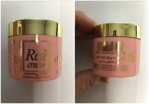 Rose cream od neuvedenej značky, výrobná dávka 7519