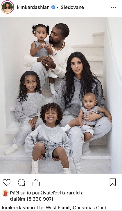 Kim Kardashian s manželom a milovanými deťmi. 