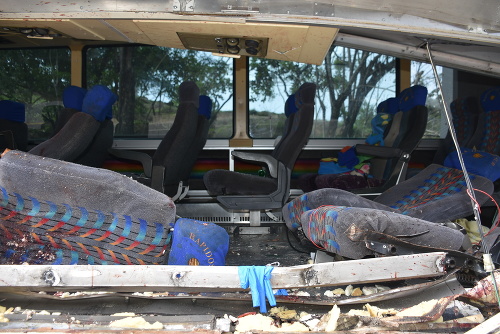 Havária autobusu v Guatemale