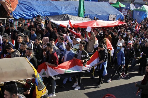 Protestujúci v Iraku