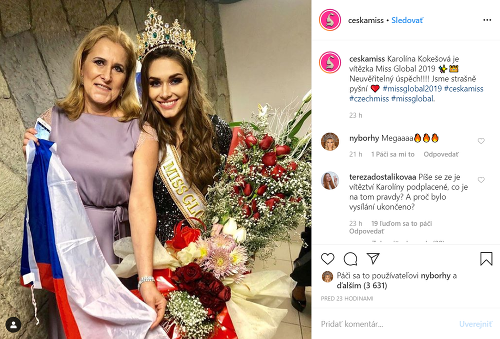 Titul najkrajšej ženy planéty podľa Miss Global získala Češka Karolína Kokešová.