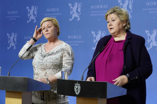 Nórska premiérka Erna Solberg