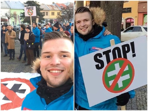 Dnes je kandidát Erik Radačovský súčasťou protestov proti kotlebovcom z ĽSNS