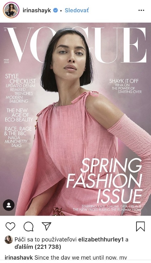 Irina Shayk v najnovšom rozhovore pre Vogue poriadne prekvapila. 