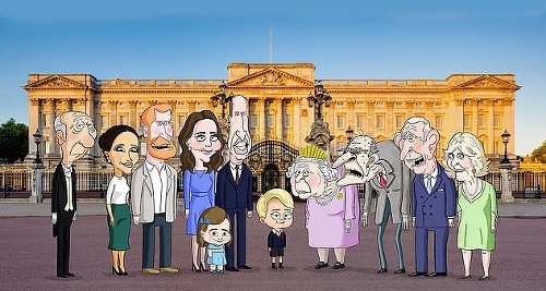 Takto budú vyzerať postavy kresleného seriálu o kráľovskej rodine.