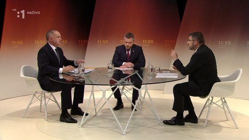 Andrej Kiska a Peter Pellegrini diskutovali v relácii RTVS O 5 minút 12