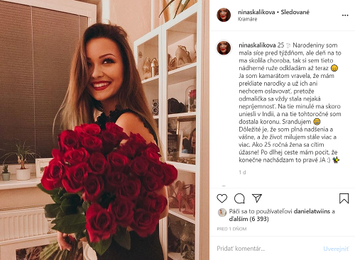 Nina Skalíková sa snaží zachovať pokoj a pozitívnu náladu.