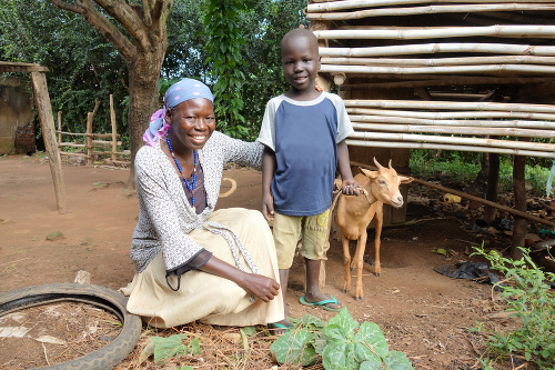 Emmanuel a jeho teta Florence