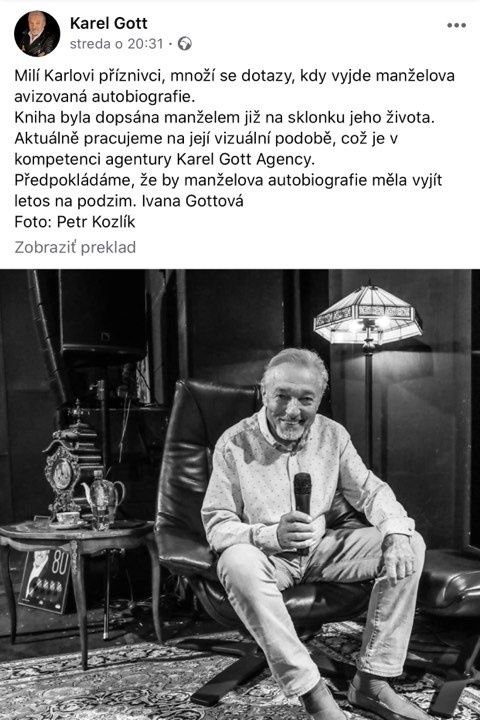 Ivana Gottová fanúšikov potešila skvelou novinkou  - o niekoľko mesiacov sa dočkajú maestrovej autobiografie!
