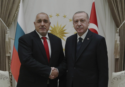 Boyko Borisov a Recep Tayyip Erdogan počas pondeľkového stretnutia