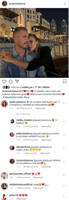 Lucia Mokráňová prezradila, že bude mať dcérku. 