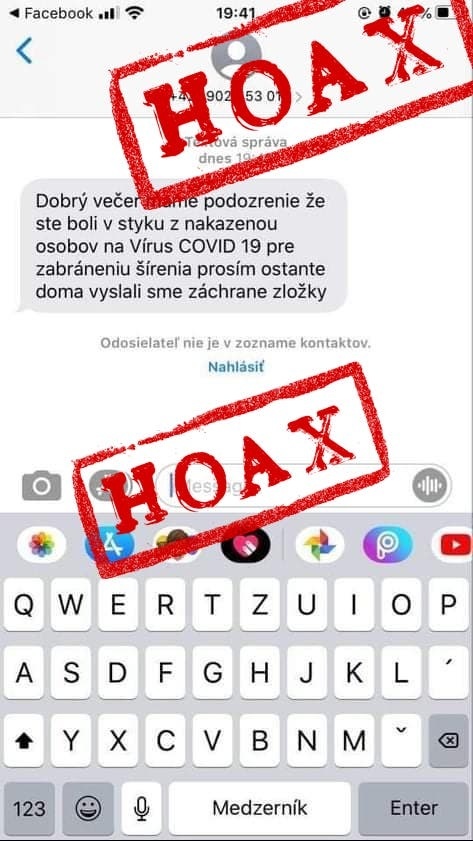 Hoaxov o koronavíruse neustále