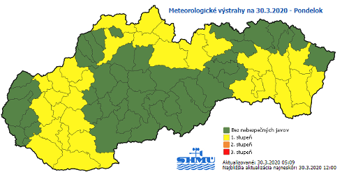 Počasie potrápi celé Slovensko: