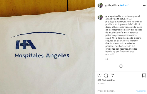 To, že je Margarita pozitívna na koronavírus, dala vedieť fanúšikom prostredníctvom Instagramu. 