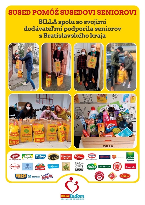Spoločnosť BILLA pomáha z