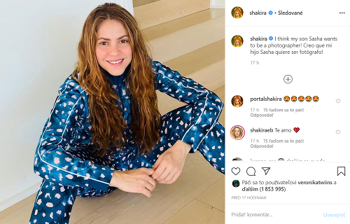 Takto vyzerá Shakira v pohodlí svojho domova.