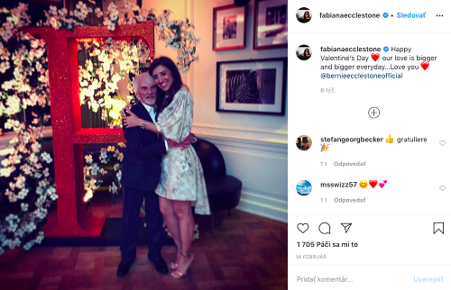 Bernie Ecclestone s manželkou Fabianou čakajú prvé spoločné dieťa. 