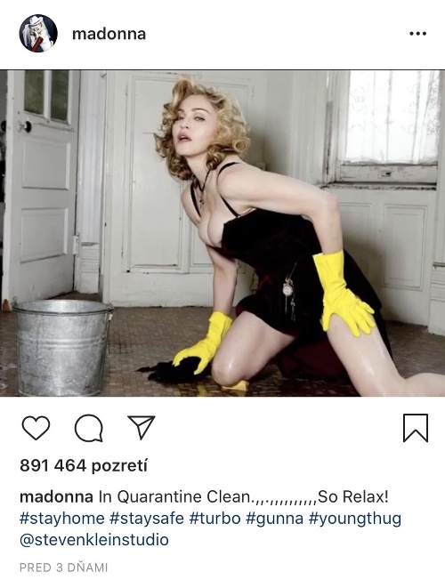 Madonna nedávno zverejnila na instagrame takéto provokatívne zábery. 