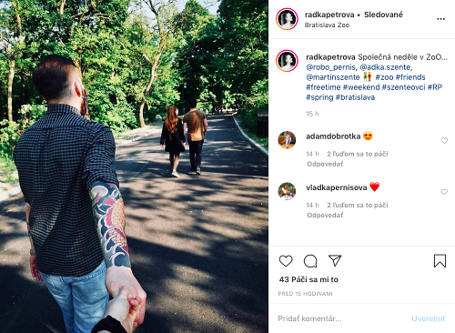 Tanečnica Radka sa na Instagrame už pýši fotkami s iným mužom.