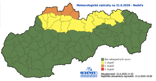 Slovensko sužuje silný dážď: