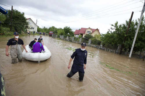Záplavy na Ukrajine si