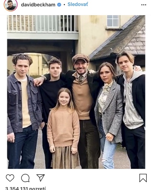 David a Victoria Beckhamovci so svojimi deťmi.