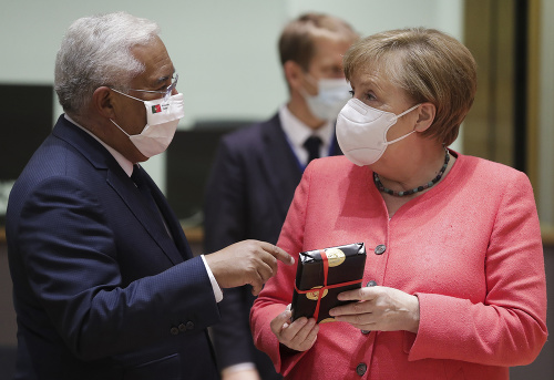 Angela Merkelová a Antonio