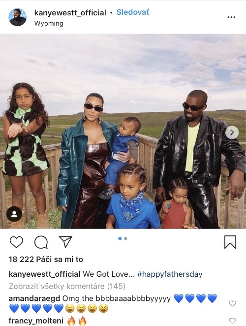 Kanye West a Kim Kardashian majú spolu štyri ratolesti.  