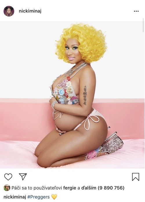 Nicki Minaj oznámila tehotenstvo takýmito nezvyčajnými fotkami.