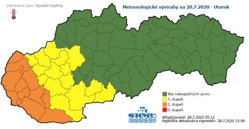 Slovensko čaká najteplejší deň