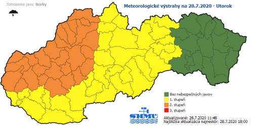 Slovensko čaká najteplejší deň