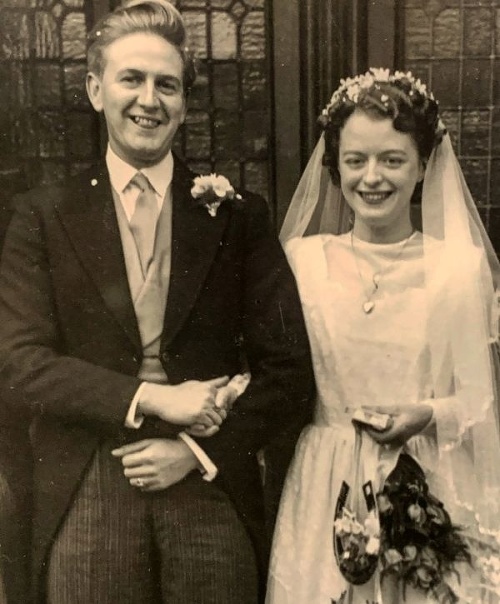 Mary s manželom Jackom v svadobný deň v roku 1950