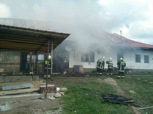 FOTO Požiar v Mútnom: