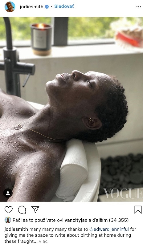 Jashua Jackson zverejnil svoju manželku vo chvíli, keď doma rodila. Tento záber je súčasťou aktuálneho vydania magazínu British Vogue.