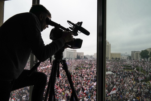 Masové protesty v Bielorusku: