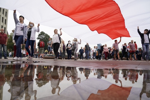 Masové protesty v Bielorusku: