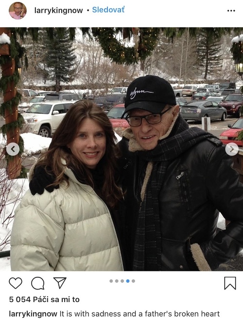 Larry King smúti za dcérou Chaiou, ktorá prehrala svoj boj s rakovinou pľúc.