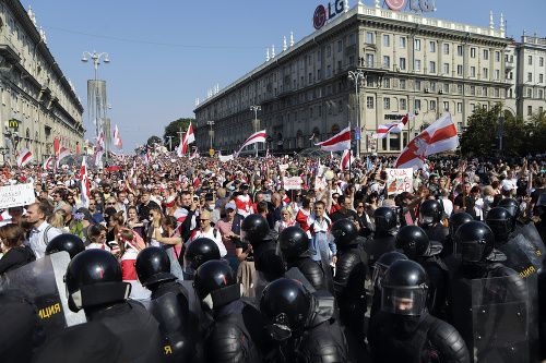 V Minsku opäť protestujú