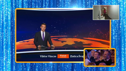 Viktor Vincze ešte pred štartom Televíznych novín natočil verziu, kde moderuje Televízne noviny sám.