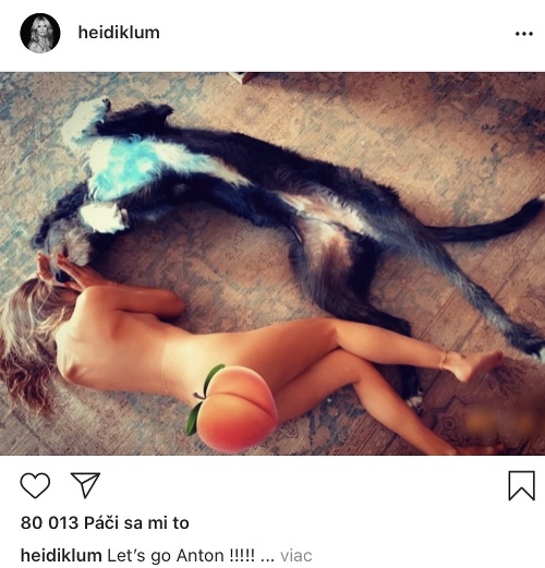 Heidi Klum sa na internet opäť vycapila celkom nahá. 