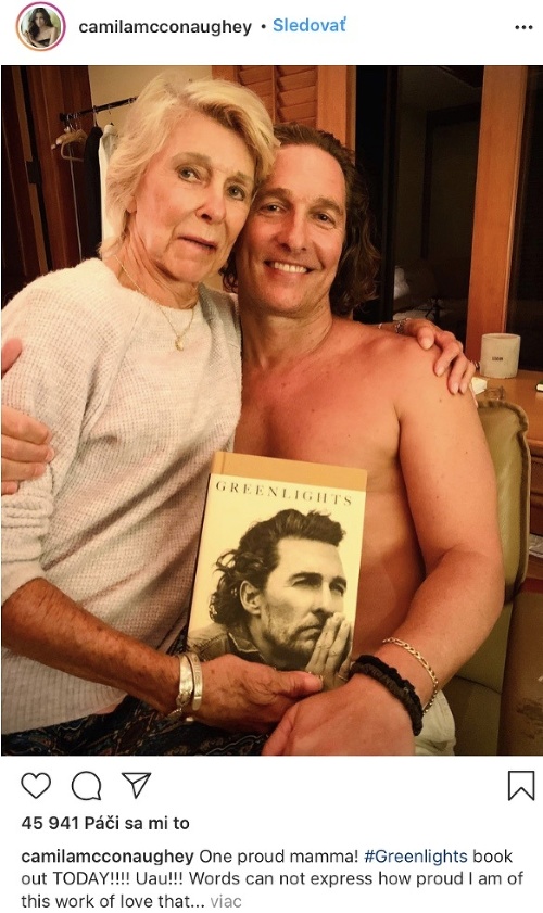 Matthew McConaughey so svojou mamou. 