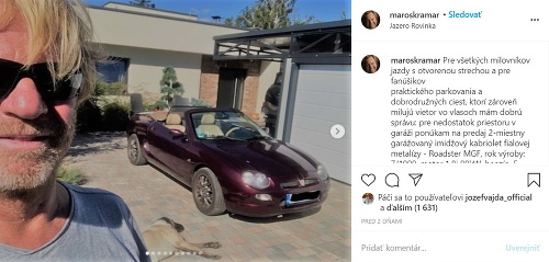Maroš Kramár zverejnil ponuku na svojom Instagrame.