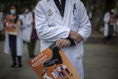 Protesty španielskych lekárov