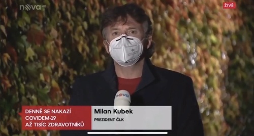 Šéf Českej lekárskej komory Milan Kubek ospravedlnenie od moderátora prijal.