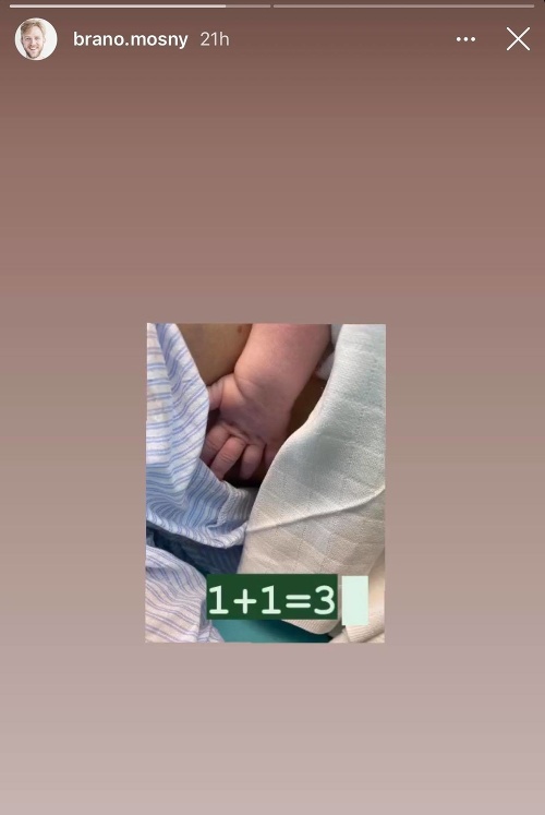 Braňo na svojom Instagrame zverejnil záber ručičky svojho dieťatka