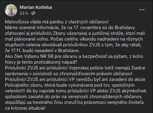 Marian Kotleba šíril hoax