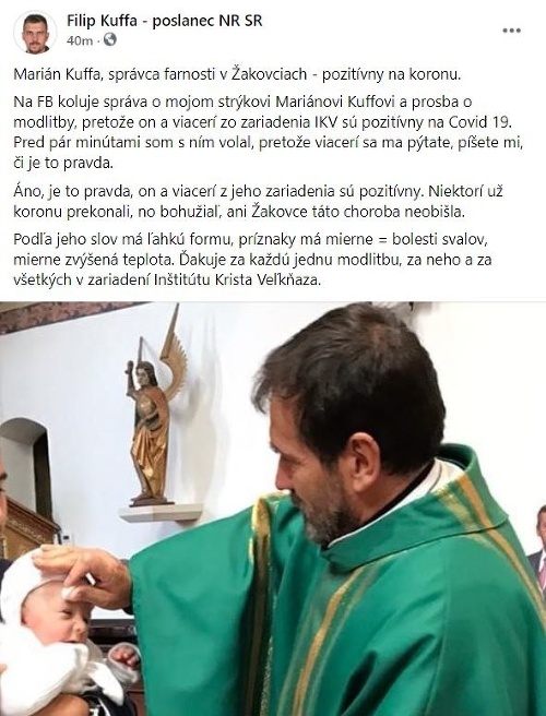Kontroverzný kňaz Marián Kuffa