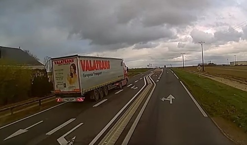 Český kamión vyvolal rozruch